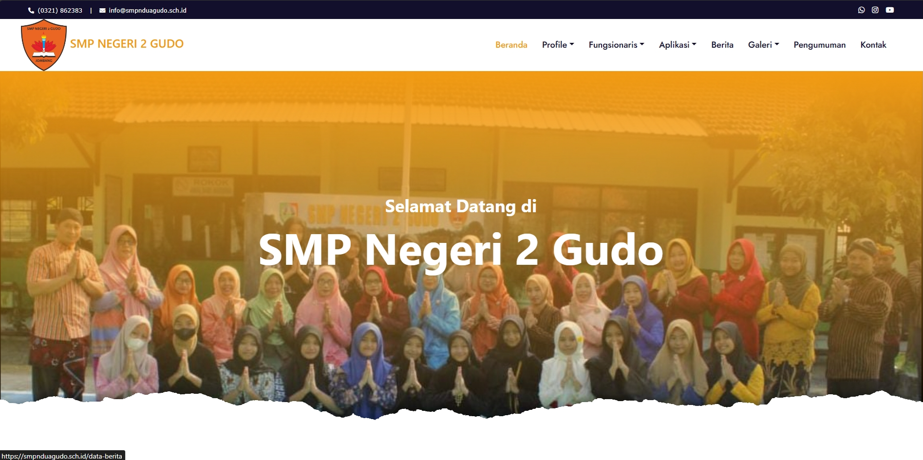 Website SMP Negeri 2 Gudo